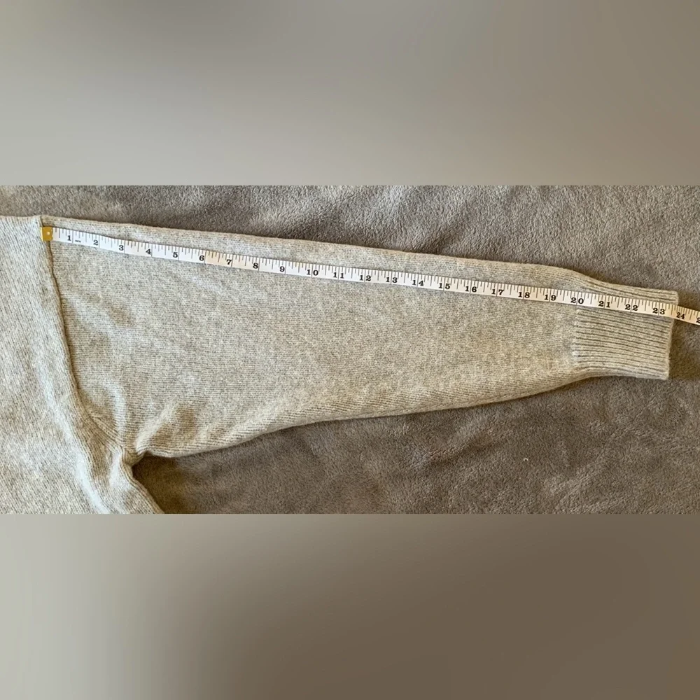 GAP Light grey Button-Front Ribbed Cardigan - Picture 6 of 9